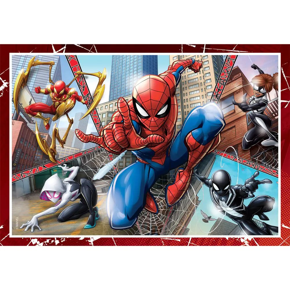Puzzle 4 in 1 Clementoni Supercolor Spiderman 21515 - poza 4