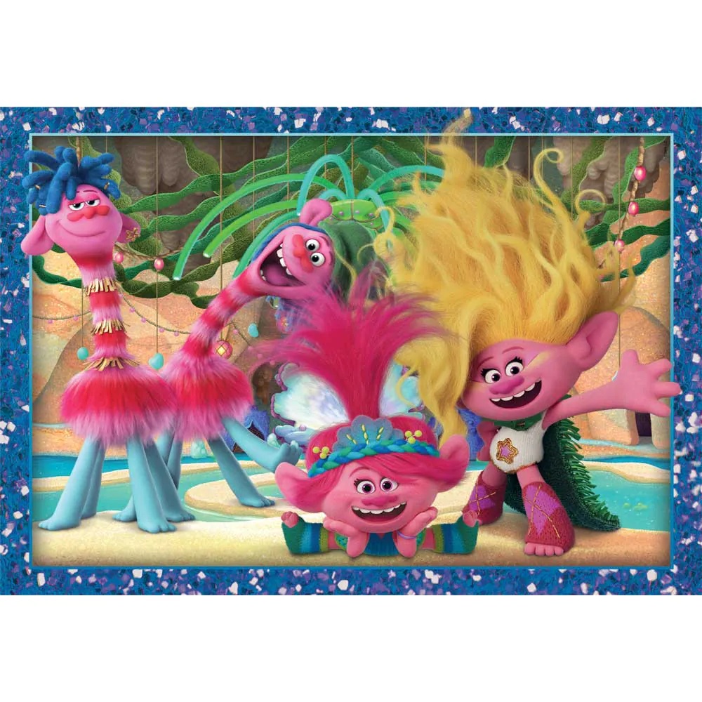 Puzzle 4 in 1 Clementoni Trolls 3 21527 - poza 2