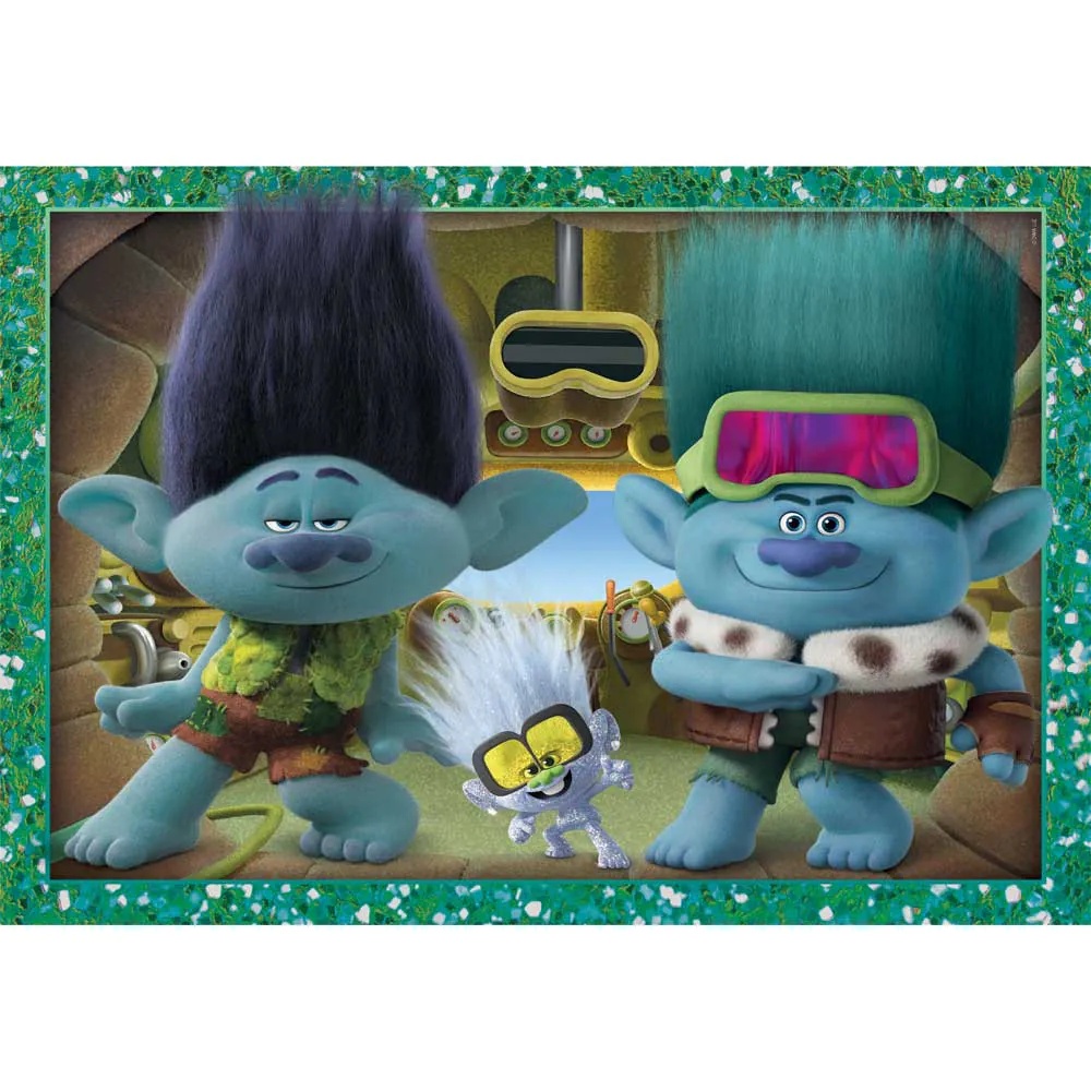 Puzzle 4 in 1 Clementoni Trolls 3 21527 - poza 3
