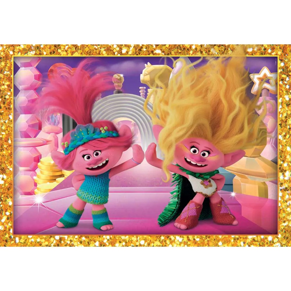 Puzzle 4 in 1 Clementoni Trolls 3 21527 - poza 4