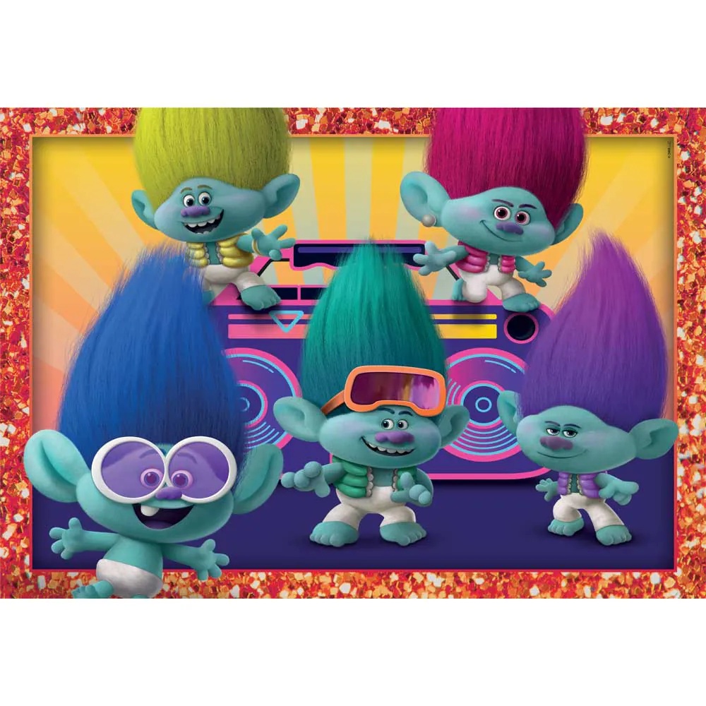 Puzzle 4 in 1 Clementoni Trolls 3 21527 - poza 5