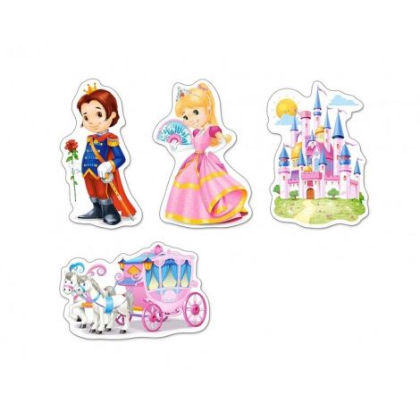 Puzzle 4 in 1 Lumea Printeselor Castorland - poza 2