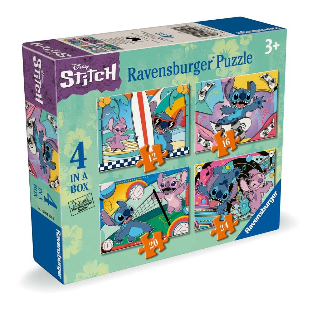 Puzzle 4 x 12,16,20,24 piese Ravensburger Disney Stitch - poza 2