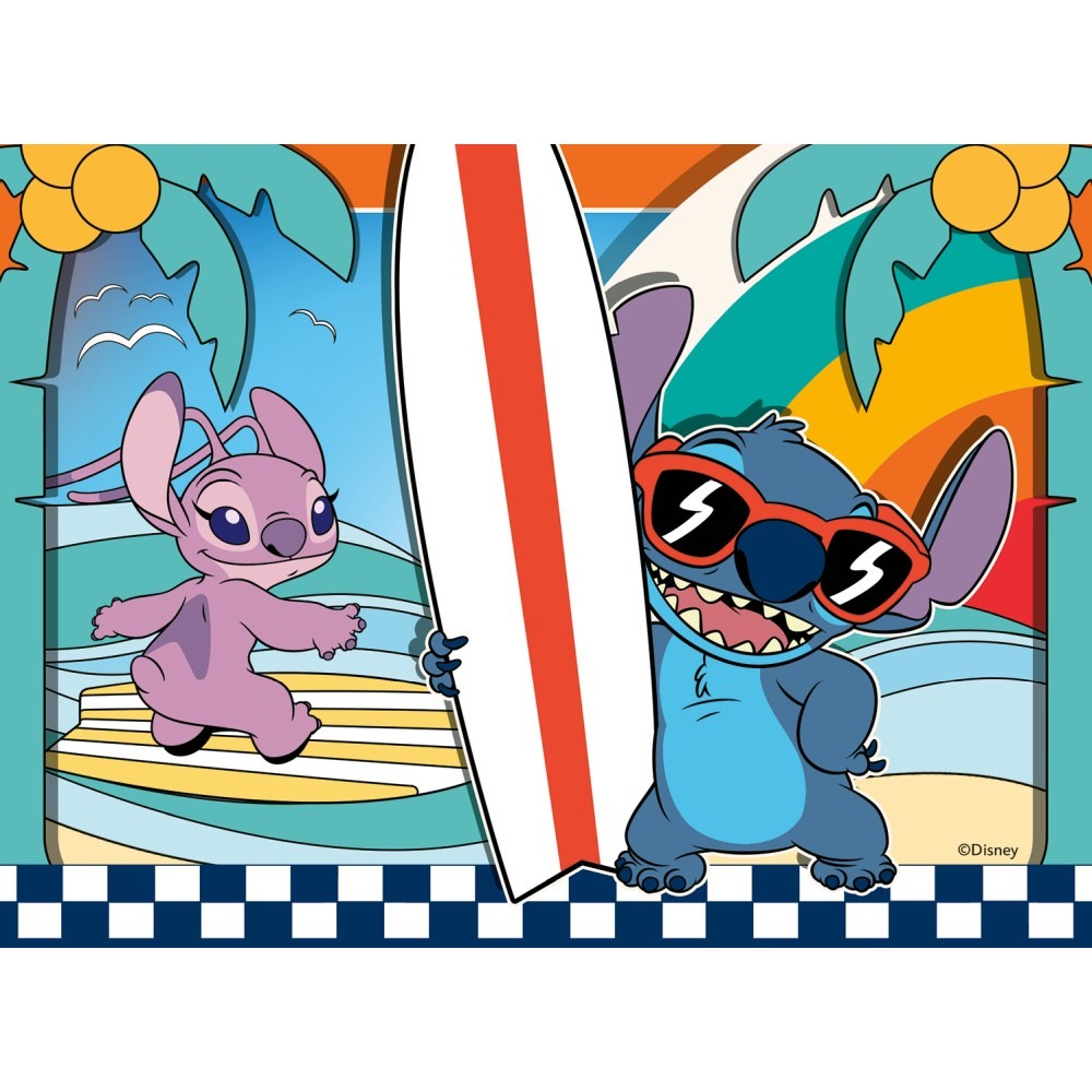 Puzzle 4 x 12,16,20,24 piese Ravensburger Disney Stitch - poza 3