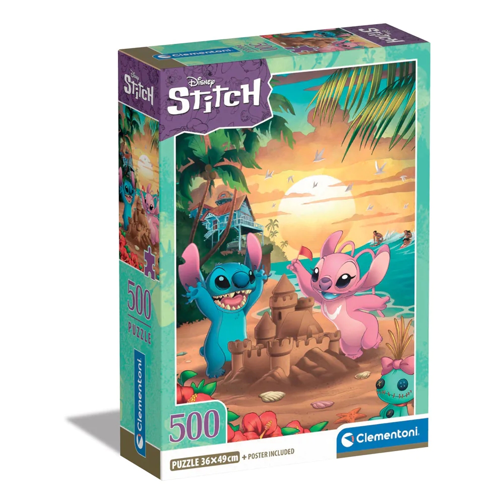 Puzzle 500 piese Clementoni Disney Stitch 35547 - poza 1