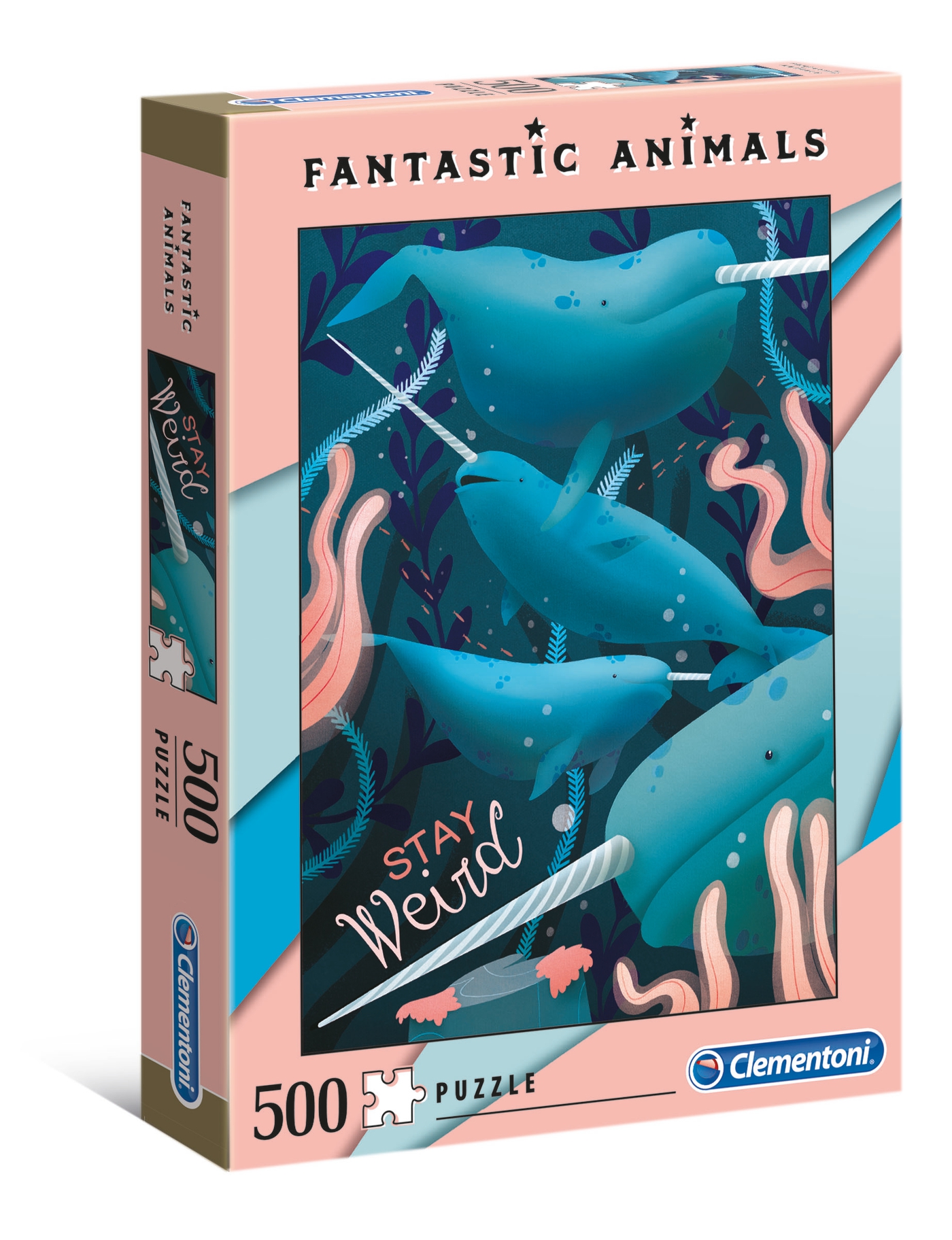 Puzzle 500 piese Clementoni Fantastic Animals - poza 1