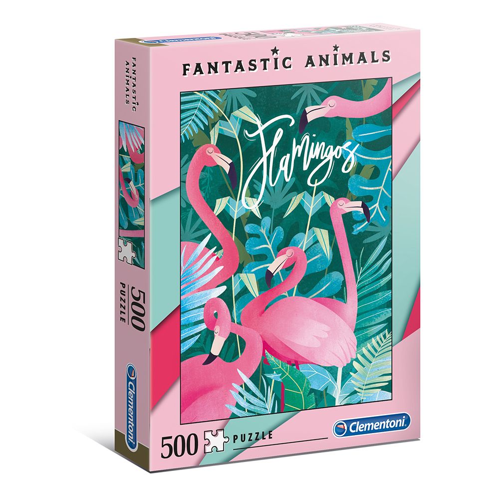 Puzzle 500 piese Clementoni Fantastic Flamingo - poza 1