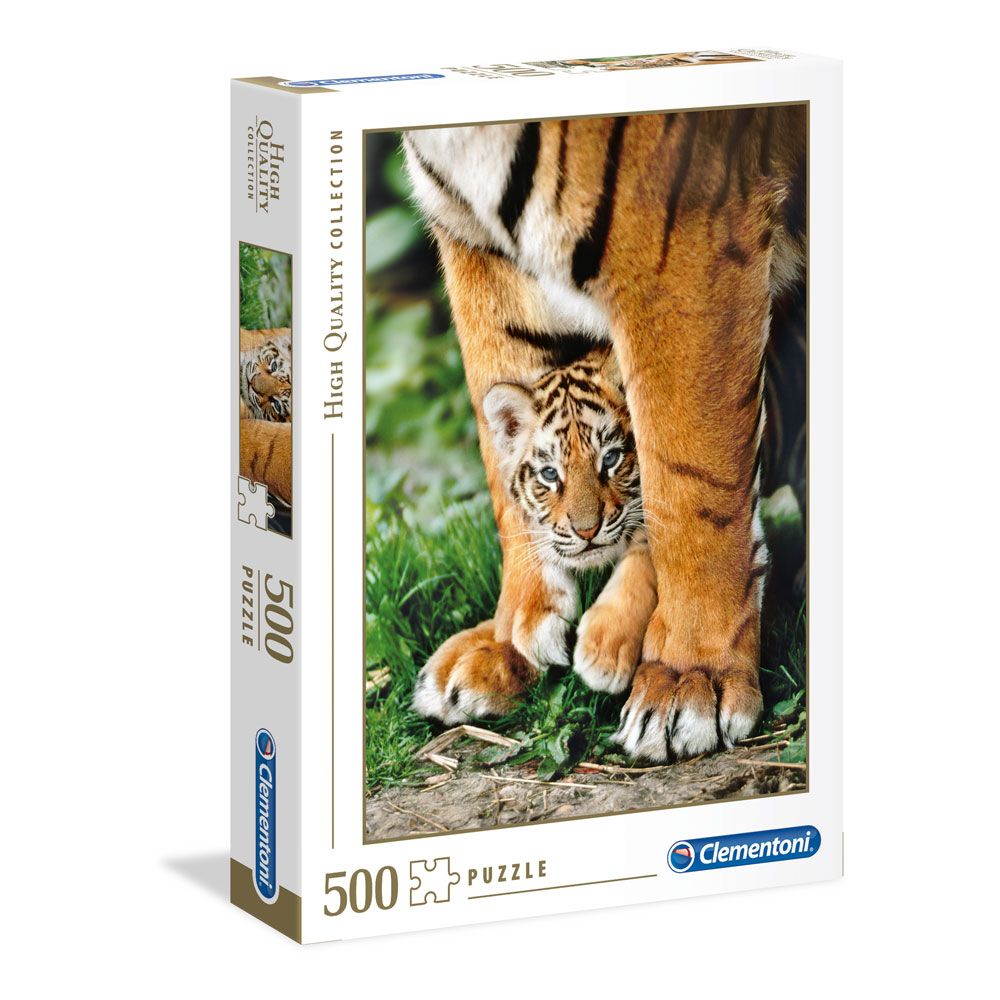 Puzzle 500 piese Clementoni High Quality Collection Pui Tigru Bengalez 35046 - poza 1