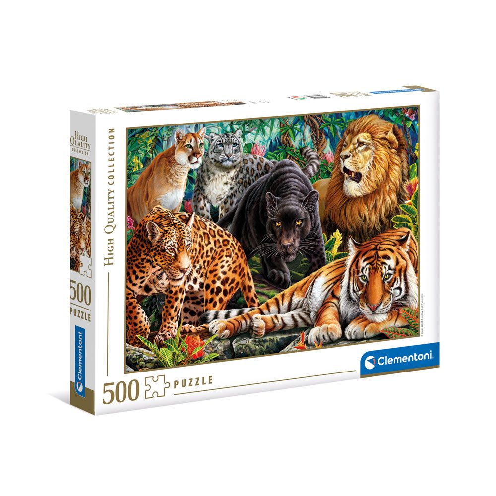 Puzzle 500 piese Clementoni High Quality Collection Wild Cats - poza 1