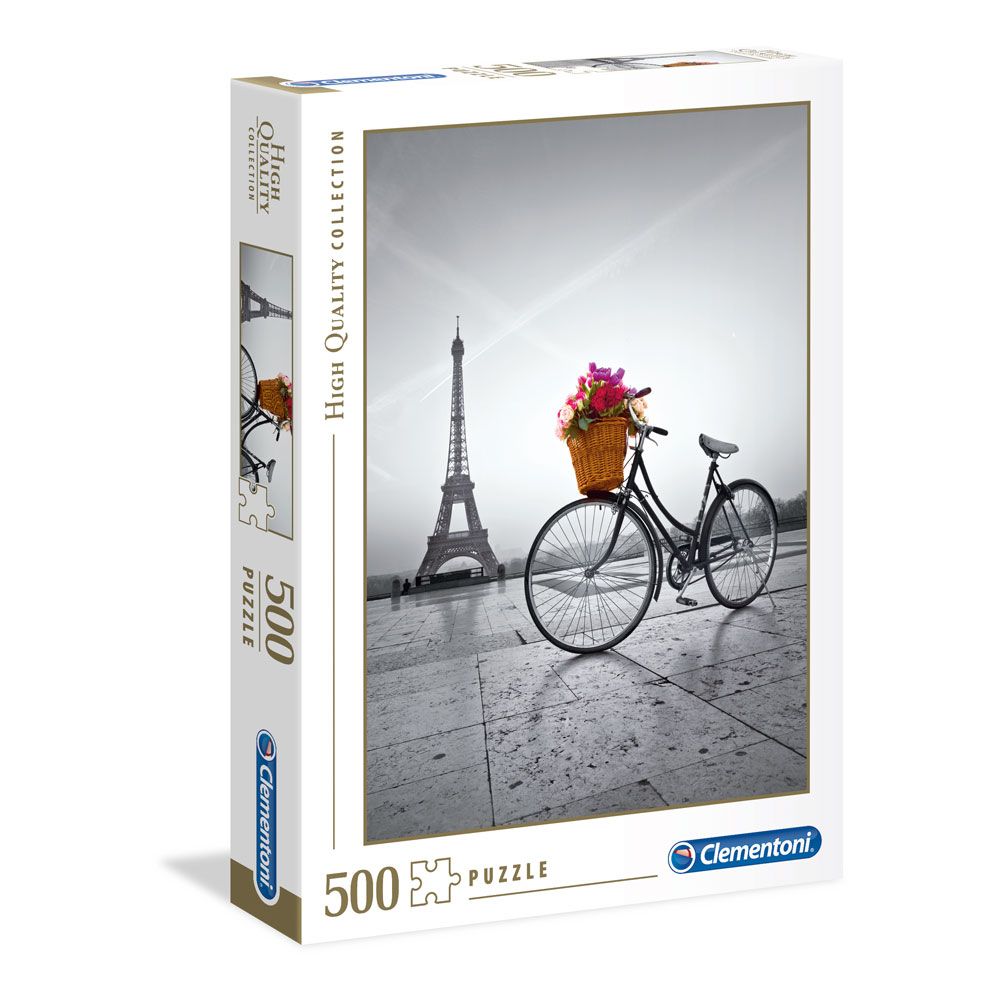 Puzzle 500 piese Clementoni HQ Collection Romantic Promenade In Paris - poza 1