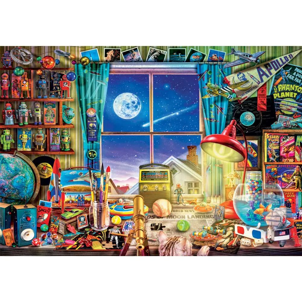 Puzzle 500 piese Clementoni To The Moon 35148 - poza 2