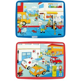 Puzzle 56 piese Codul rutier - Miniland - poza 1