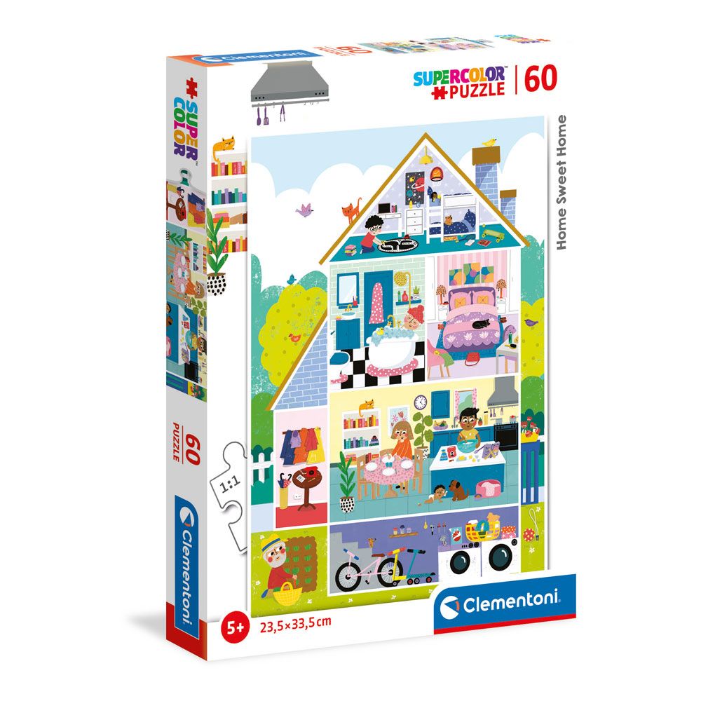 Puzzle 60 piese Clementoni Home Sweet Home - poza 1
