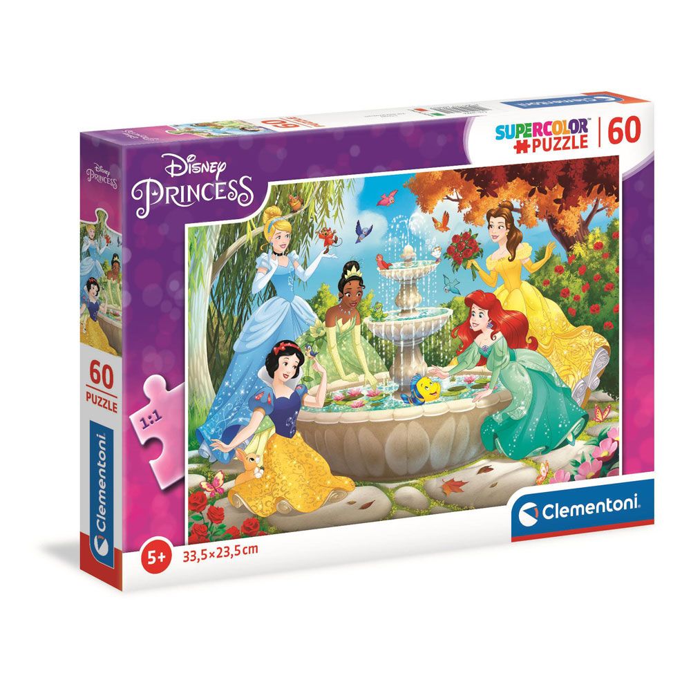 Puzzle 60 piese Clementoni Supercolor Disney Princess 26064 - poza 1