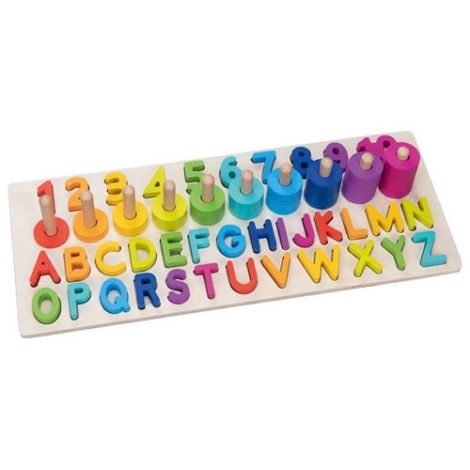 Puzzle alfanumeric pentru invatarea literelor, numerelor si a numararii - poza 2
