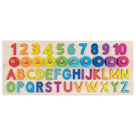 Puzzle alfanumeric pentru invatarea literelor, numerelor si a numararii - poza 3