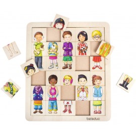 Puzzle amesteca si potriveste Copiii lumii - Beleduc - poza 2