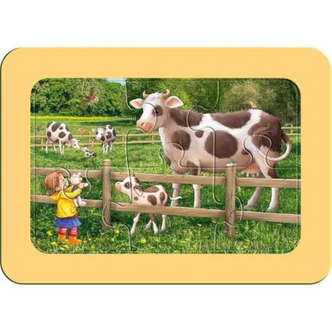 Puzzle Animale De La Ferma, 3X6 Piese - poza 4