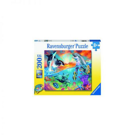PUZZLE ANIMALE DIN OCEAN, 200 PIESE - poza 1