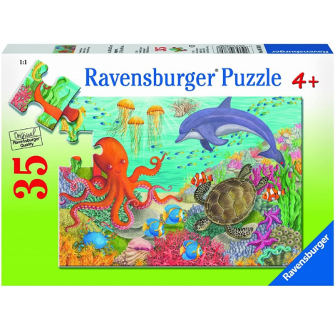 PUZZLE ANIMALE DIN OCEAN, 35 PIESE - poza 1