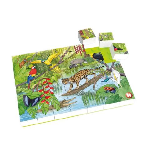Puzzle Animale exotice Hubelino (35 piese) - poza 1
