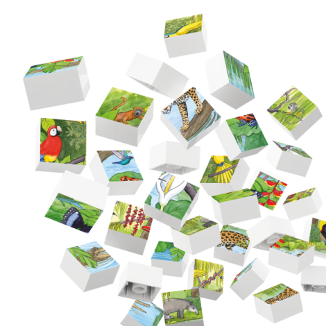 Puzzle Animale exotice Hubelino (35 piese) - poza 2