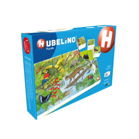 Puzzle Animale exotice Hubelino (35 piese) - poza 4