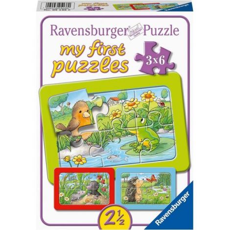 Puzzle Animale In Gradina, 3X6 Piese - poza 1
