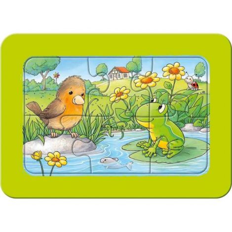 Puzzle Animale In Gradina, 3X6 Piese - poza 2