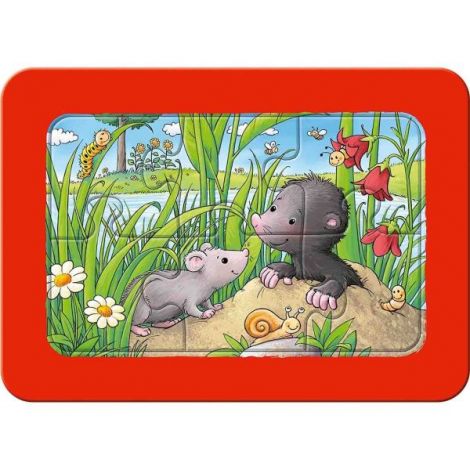 Puzzle Animale In Gradina, 3X6 Piese - poza 3