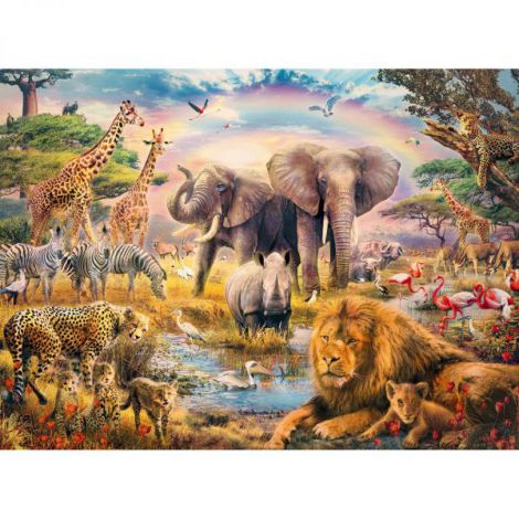 PUZZLE ANIMALE IN SALBATICIE, 100 PIESE - poza 2