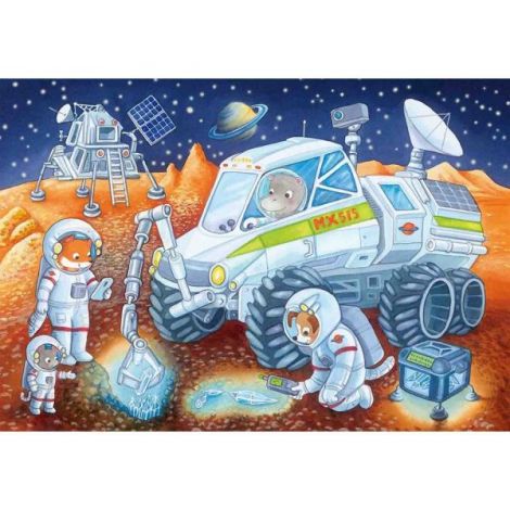Puzzle Animale In Spatiu, 2X24 Piese - poza 2