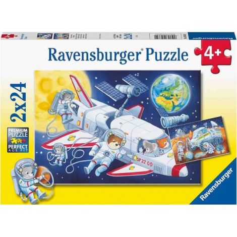 Puzzle Animale In Spatiu, 2X24 Piese - poza 3