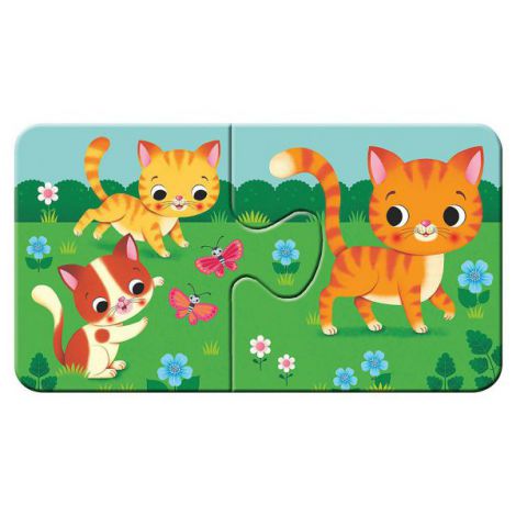 PUZZLE ANIMALE SI PUIUTII LOR, 9x2 PIESE - poza 3