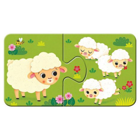 PUZZLE ANIMALE SI PUIUTII LOR, 9x2 PIESE - poza 4