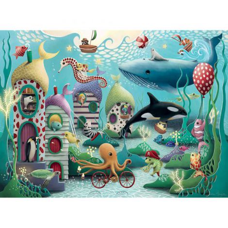 PUZZLE ANIMALE SUBACVATICE, 100 PIESE - poza 2
