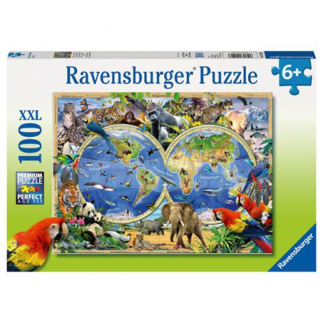 PUZZLE ANIMALELE LUMII, 100 PIESE - poza 1