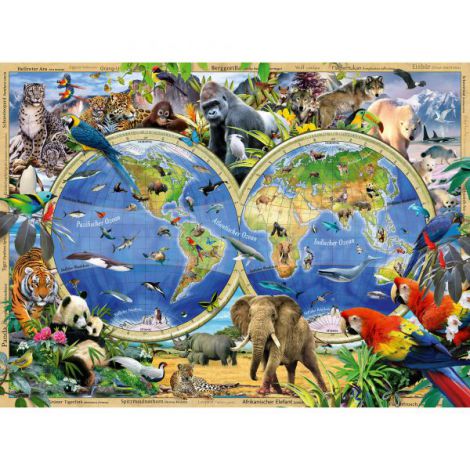 PUZZLE ANIMALELE LUMII, 100 PIESE - poza 2