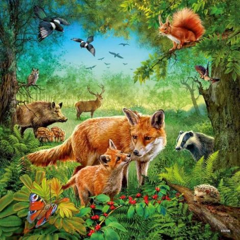 Puzzle Animalele Pamantului, 3X49 Piease - poza 3