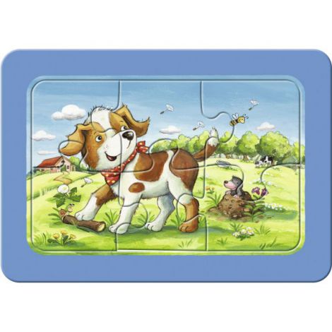 Puzzle Animalute Copii, 3X6 Piese - poza 3