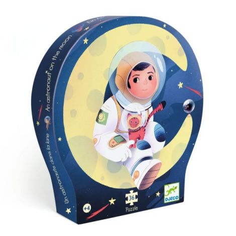 Puzzle Astronaut pe luna, Djeco - poza 1