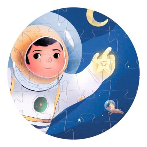 Puzzle Astronaut pe luna, Djeco - poza 2