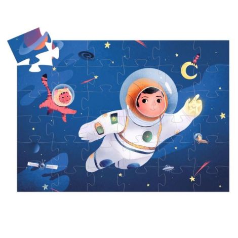 Puzzle Astronaut pe luna, Djeco - poza 3