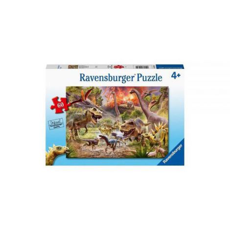 PUZZLE ATACUL DINOZAURILOR, 60 PIESE - poza 1