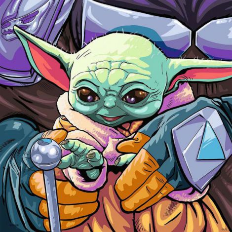 PUZZLE BABY YODA, 3x49 PIESE - poza 2