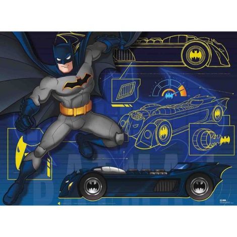 Puzzle Batman Cu Masina, 100 Piese - poza 1