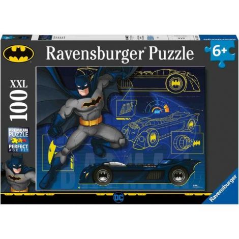 Puzzle Batman Cu Masina, 100 Piese - poza 2