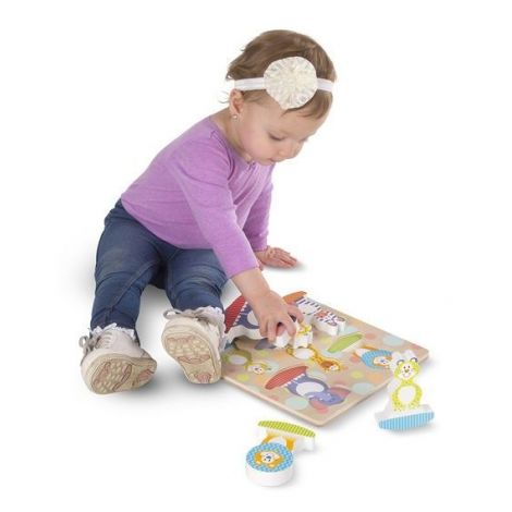 Puzzle bebe Safari Balance Melissa and Doug - poza 2