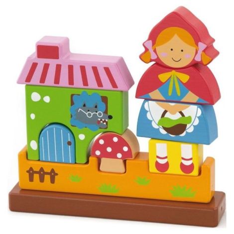 Puzzle blocuri magnetice Scufita Rosie - poza 1