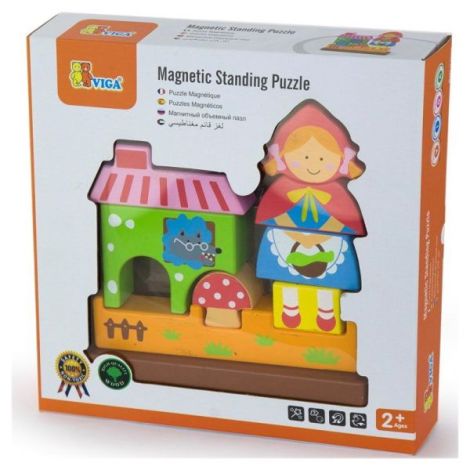 Puzzle blocuri magnetice Scufita Rosie - poza 2